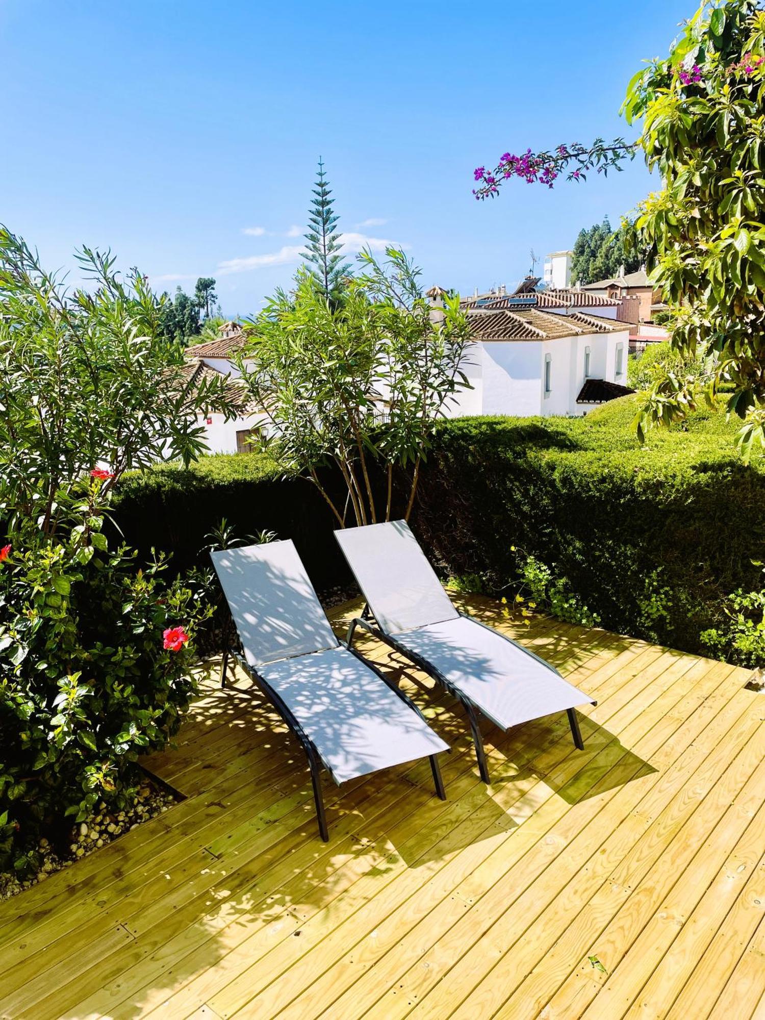 Modern Garden Apartment With A Fantastic Sea View And A Private Garden Sitio de Calahonda Екстер'єр фото